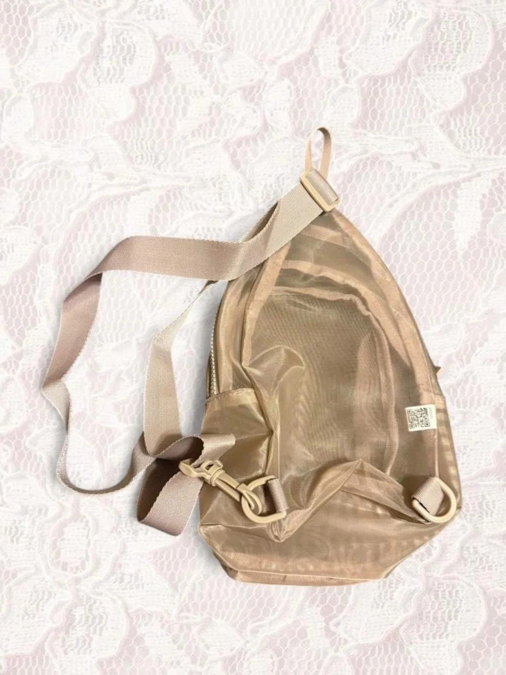 Tan Reebok Mini Sling Backpack